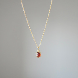 《初売りSALE》ガーネット 天然石☆１粒 ネックレス ~rouge~ 4枚目の画像