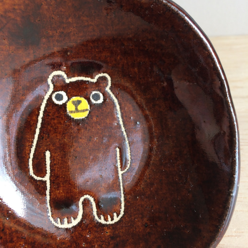 小皿（クマ） 小皿 後山工房 マザキユキ 通販 17085590｜Creema(クリーマ)
