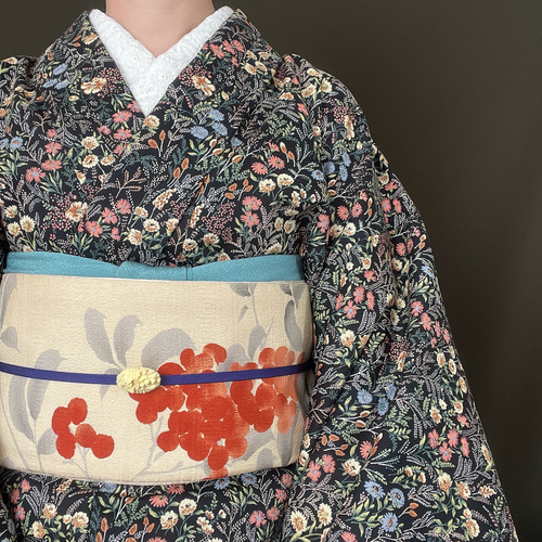 753着物　ボタニカル花柄 753着物 ボタニカル花柄 753着物 ボタニカル花柄 753着物