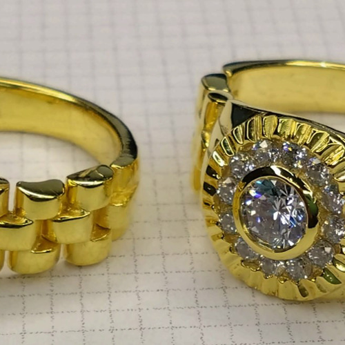 ゴールドシルバーリング ダイヤモンド 通販限定】K18イエローゴールド ダイヤモンド リング | 高品質 金