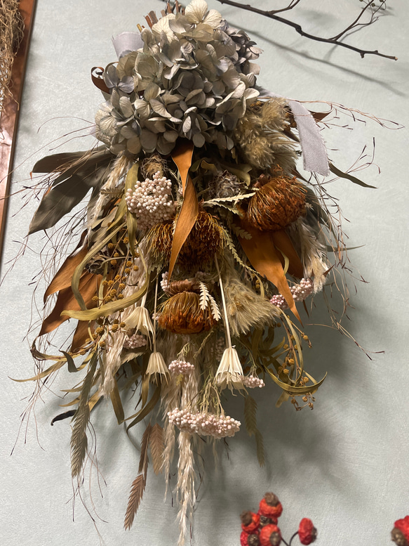 dried flower swag 2枚目の画像