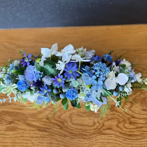 胡蝶蘭陶器アレンジ テーブルセンター アーティフィシャルフラワー