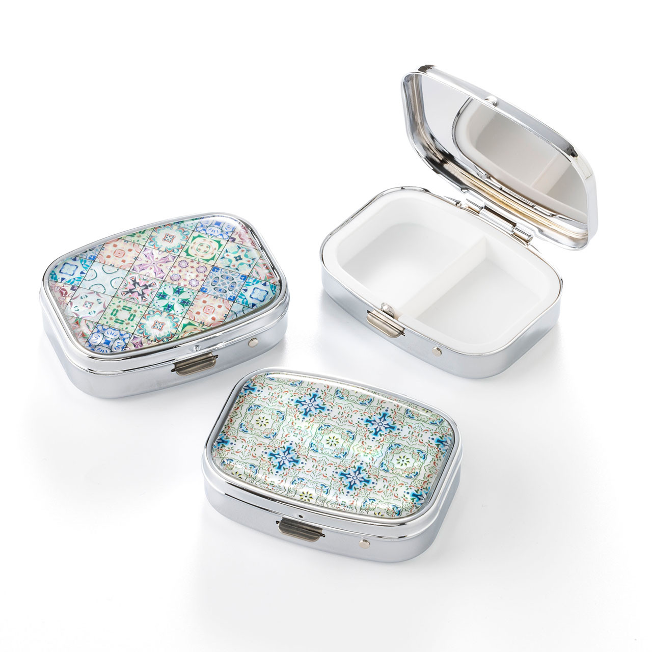 螺鈿細工タイプ】丸型・猫さんピルケース 【8種類から選べる】天然貝