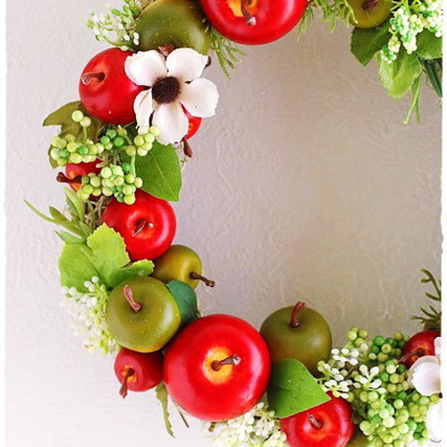 ⭐アメリカンカントリー雑貨❣️りんご&ハート❣️づくしのスワッグ