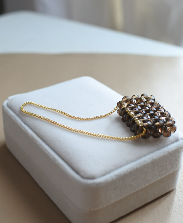 動画ありキット☆リカちゃんハンドバッグ（チェコ製ガラスビーズ