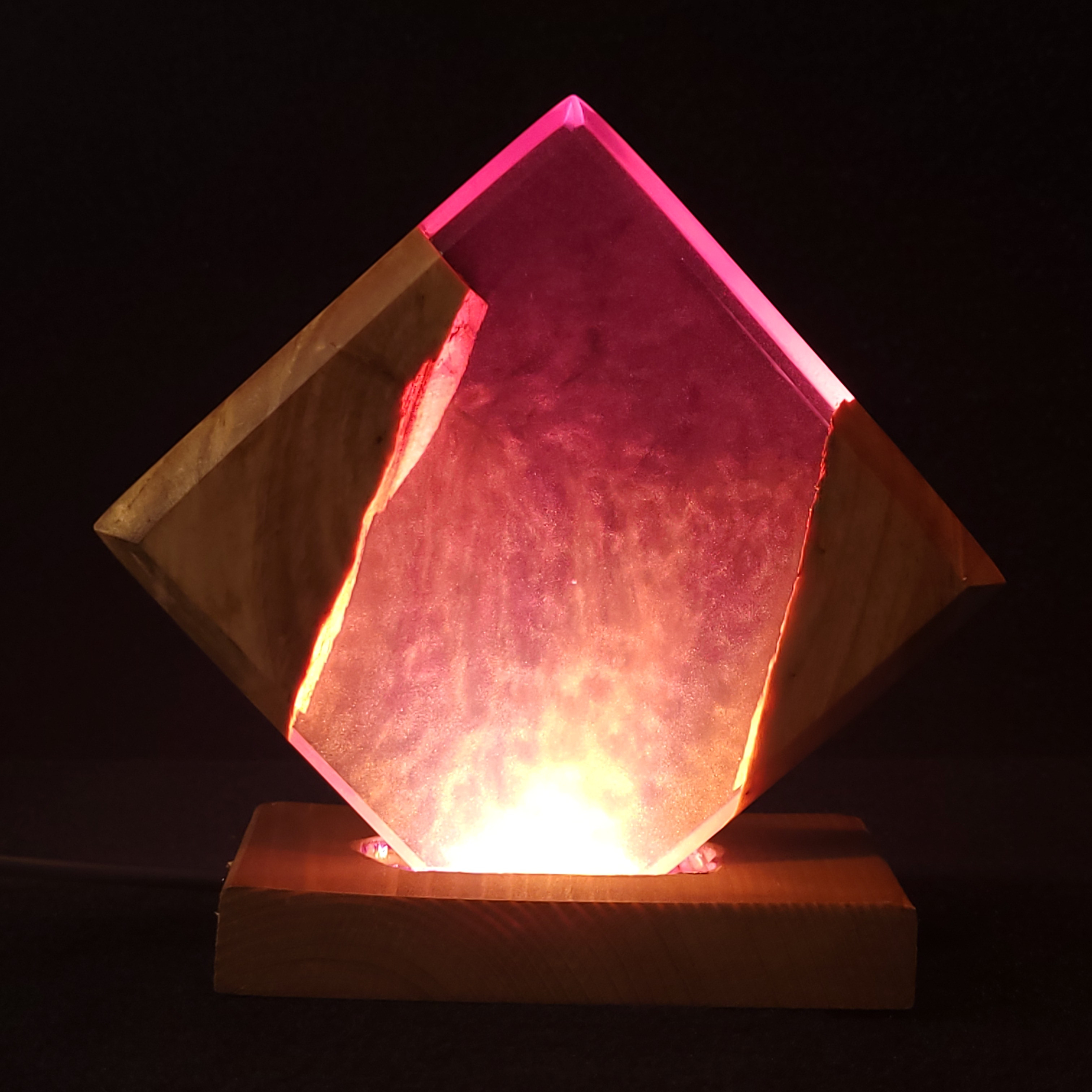 【SOLD OUT】ウッドレジンナイトランプ №41