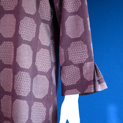 着物リメイク　ロングワンピース＆ロングコート　（絹着物地） 10枚目の画像
