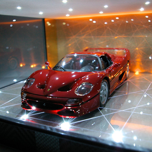 1/43展示28台可・NA&WA・4層式ディスプレーBOX / ネオジオラマ 1/18展示可・スタッコ&カーボン・ディスプレーBOX / 2色LED26灯