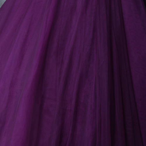 カラードレス パープル Aライン プリンセスライン エレガント  