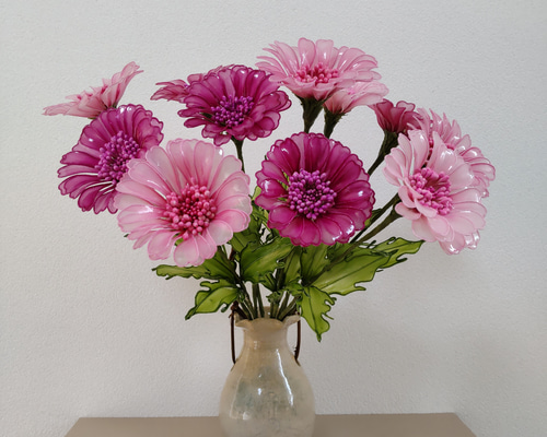 薔薇とガーベラのアレンジ アメリカンフラワー ディップフラワー