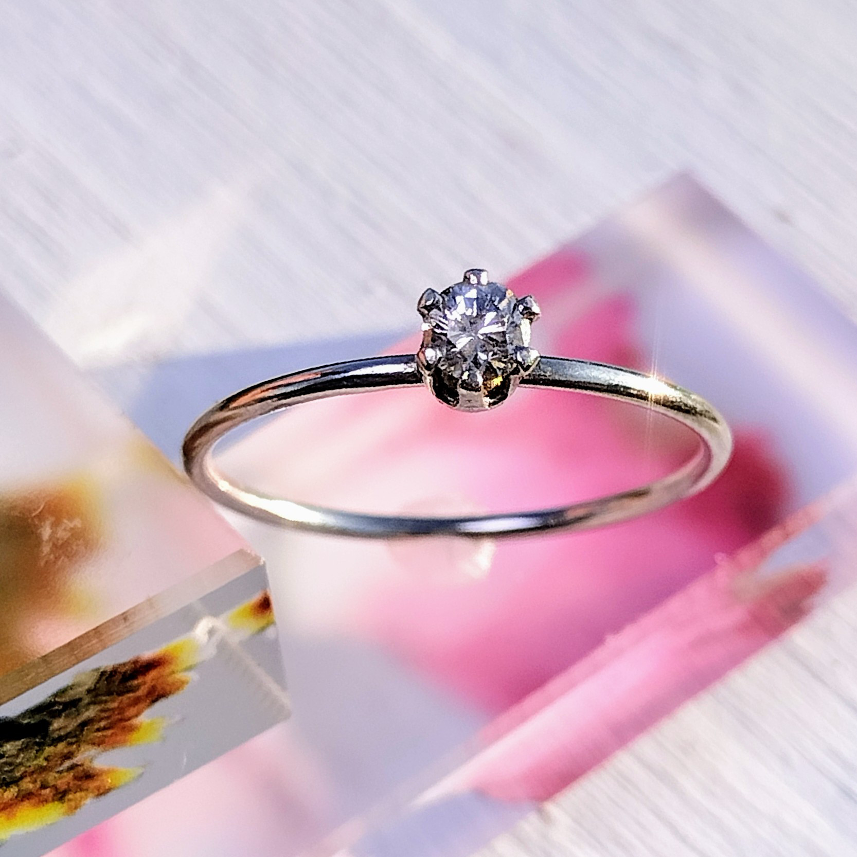 天然ダイヤモンドリング 天然 イエローダイヤモンド リング 1.031ct VVS2-FANCY VIVID