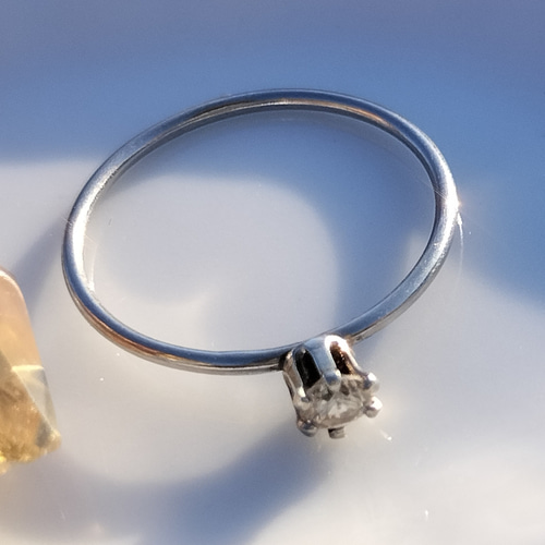 天然ダイヤモンド0.03ct シルバー925 リング 9号 天然ダイヤモンドのsilver925リング 9号 シルバーリング 天然石