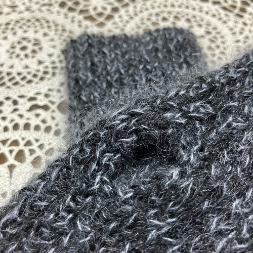 アームウォーマー ハンドメイド ウールモヘア混紡 手袋・ミトン