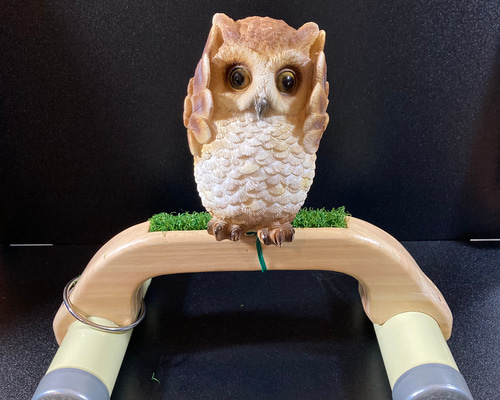 【保証書付】 中型猛禽パーチ／ボウパーチ 3.5kgタイプ フクロウ、ハヤブサ 鳥かご・パーツ類