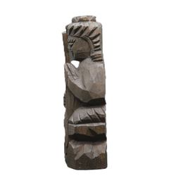 不動明王坐像 (15 公分 FD5120) 佛像圓空佛複製品木雕 第4張的照片