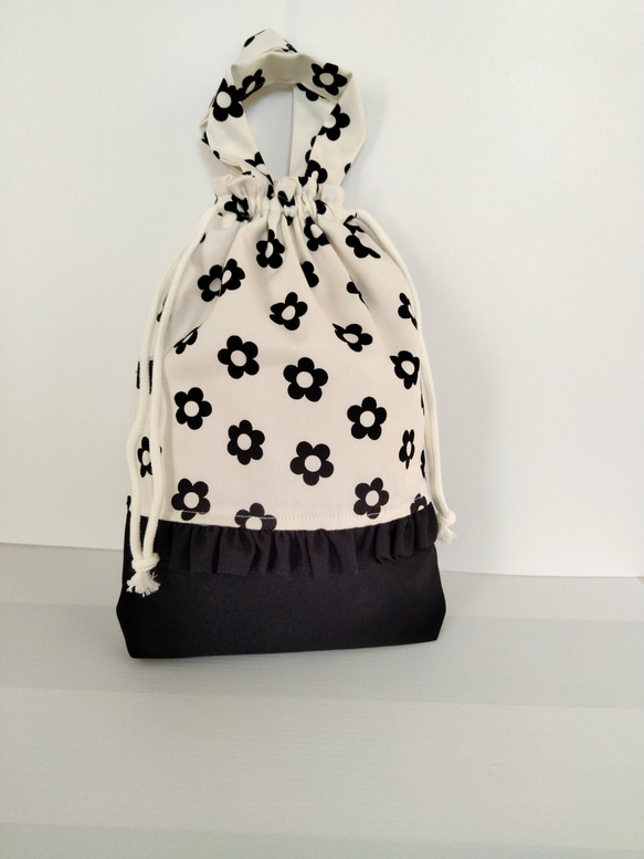 5点セット 花柄ピンク レッスンバッグ 上履き 体操服 巾着 お弁当