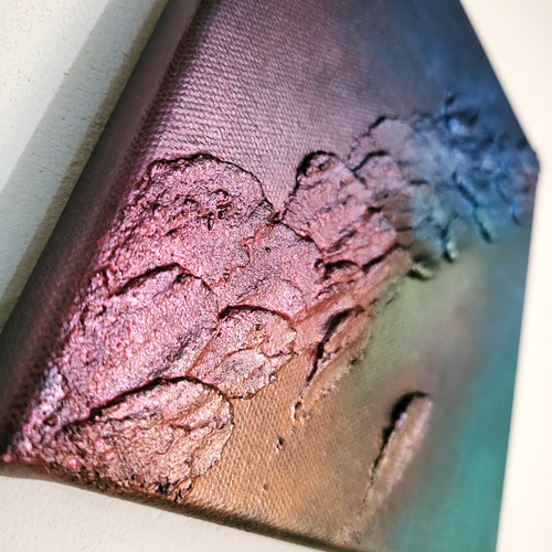 レディース 福袋 (セール) -ファッション通販 Earth - 抽象画 18×18㎝ 【S0】 原画1点のみ テクスチャ 絵画+タペストリー