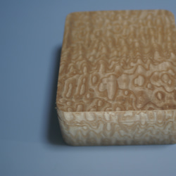 木製　アクセサリーボックス　タモ玉杢突板貼り 9枚目の画像