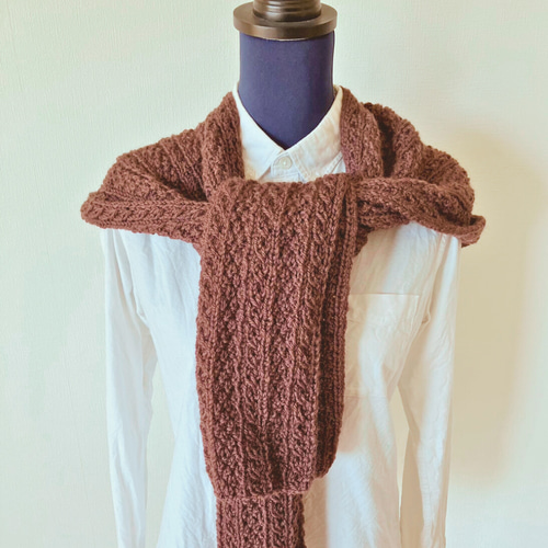 追加♡ハートチョコイヤーマフラー(ミント)♡ 今月の追加マフラー&オーダー🧣 おかげさまで完売しました