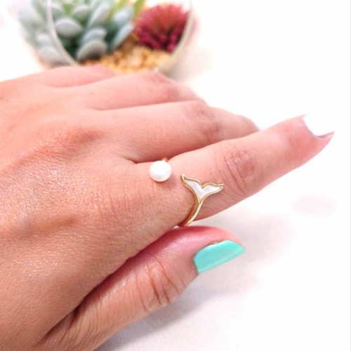 再販☆ギフト☆14kgf☆白蝶貝のホエールテールネックレス＆お揃いの