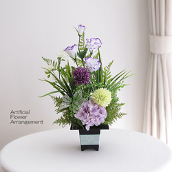 お供え・お悔み・仏花】トルコキキョウ・ポンポンマム・アジサイ入り