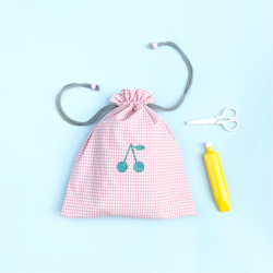 スイカカラー ヘアクリップ 2個セット for キッズ ベビー ヘアゴム Pon