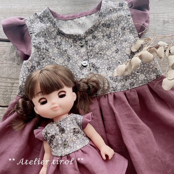 メルちゃん  ワンピース♡ショルダー メルちゃん ワンピース♡ショルダー お子様とお揃い＊めるちゃん そら