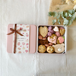 （2月1日発送！）バレンタインクッキー缶♡くまチョコ♩ 4枚目の画像