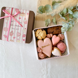 （2月1日発送！）バレンタインクッキー缶♡ミニハート♩ 3枚目の画像