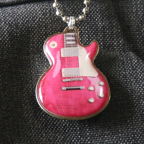 名入れ無料】ギブソン・レスポール エレキギター キーホルダー
