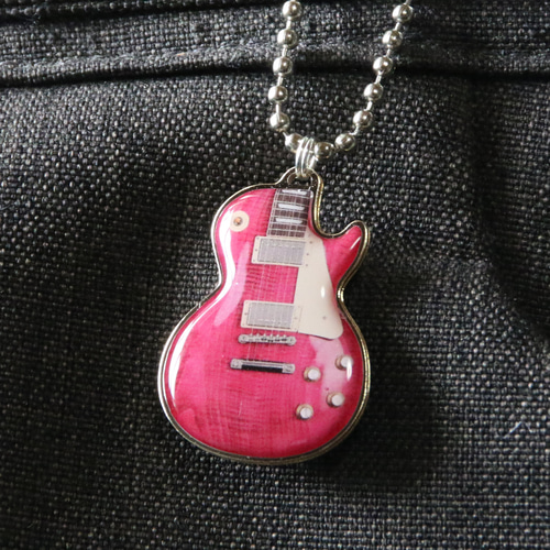 名入れ無料】ギブソン・レスポール エレキギター キーホルダー