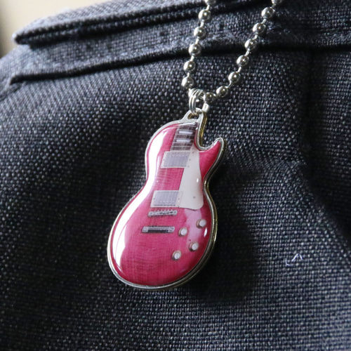 名入れ無料】ギブソン・レスポール エレキギター キーホルダー
