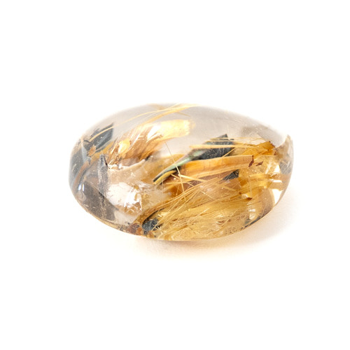 お日様のように力強い輝き】太陽ルチルクォーツ 10.7ct 天然石 まるむ