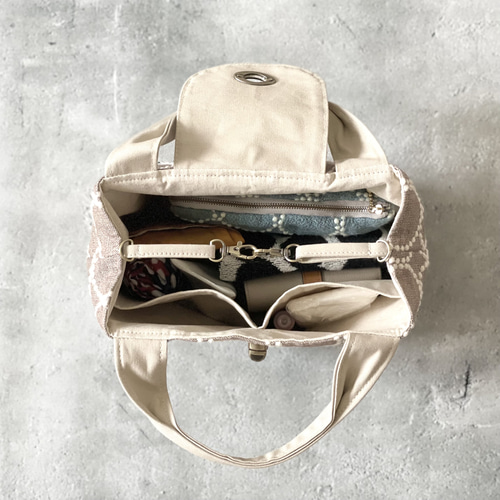 ⚮̈ミナペルホネン tambourine brown ムータバッグ 3wayトート トート 