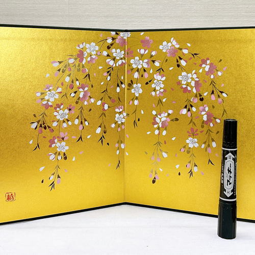 紙屏風【桜屏風 高さ25cm】ひな祭り 雛飾り お手持ちのお雛様と 紙屏風【桜屏風 高さ25cm】ひな祭り 雛飾り お手持ちのお雛様と