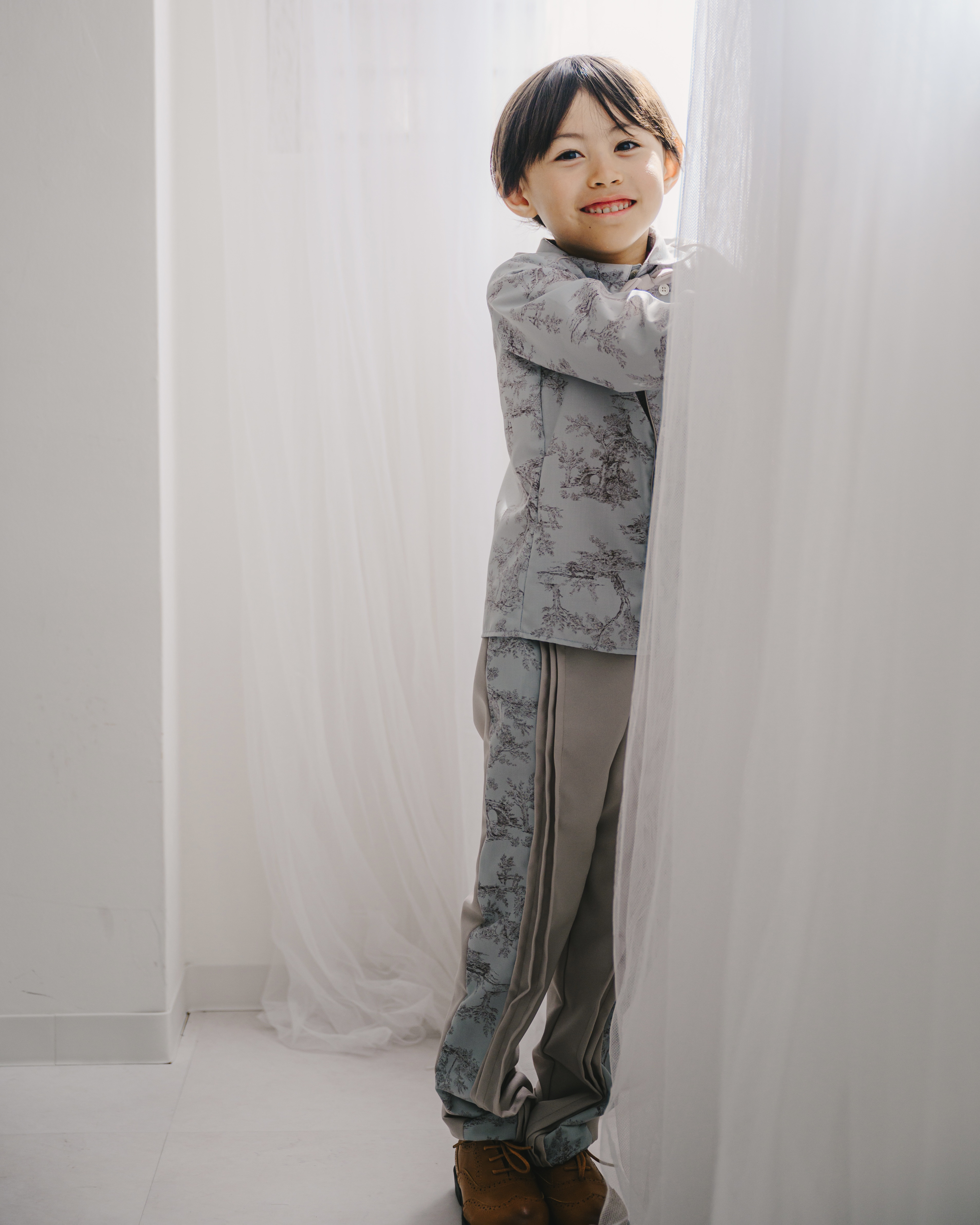 【 男の子のおしゃれコーデに❤︎ 】王子様パンツ｜トワルドジュイ｜ダスティブルー｜バースデーフォト｜セットアップ｜入学式