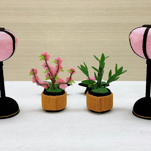 【よん。様】節分飾りK 雛飾り 装飾品 小道具 ちりめん ハンドメイド ginyanma_kh-hina006