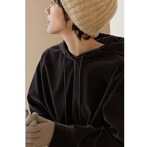 ベルベットワンピース フード付きワンピース しわにならないワンピース