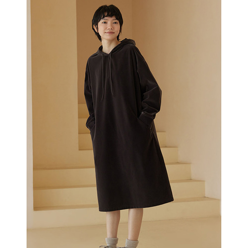 ベルベットワンピース フード付きワンピース しわにならないワンピース