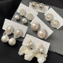 pearl ×pearl beads ピアス・イヤリング 8枚目の画像