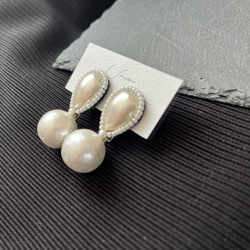 雫pearl×cotton pearl ピアス・イヤリング 5枚目の画像