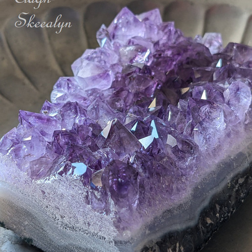 天然石アメジストの原石　置物　鉱物NO.032112 ウルグアイ産アメジスト 原石21◇ Amethyst ◇天然石・鉱物