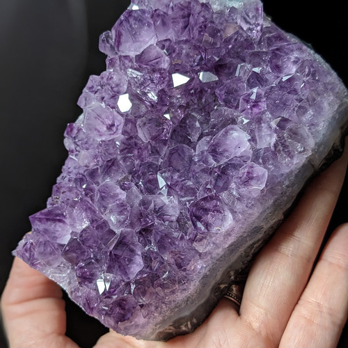 Amethyst 】アメジスト原石（No,3）｜クラスター｜553g｜鉱物標本