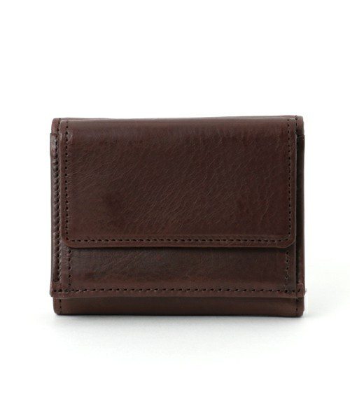 ESP-6549【日本製】ニューヨークレザーコンパクトウォレット　ブラウン