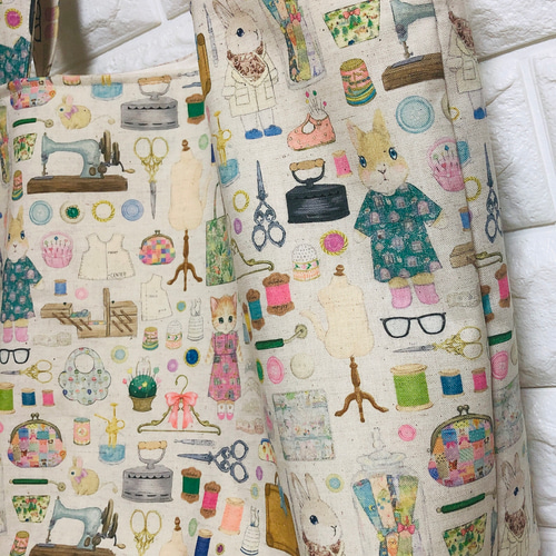 ❤️yukiemonドレスメーカーアイボリービッグトートバッグ
