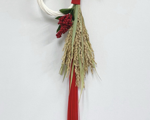 自分で仕上げる♪南天の実と稲穂のしめ縄飾り　2024 自分で仕上げる♪南天の実と稲穂のしめ縄飾り 2024 自分で仕上げる