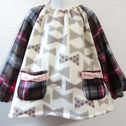 ハンドメイドスモックsize120 リボンNo.254 ハンドメイドスモックsize120 リボンNo.254