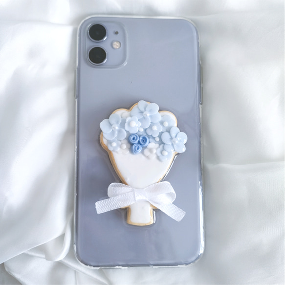 アイシングクッキー風 ブーケ 花束 スマホケース iPhoneケース Android カバー フェイクアイシングクッキー 10枚目の画像