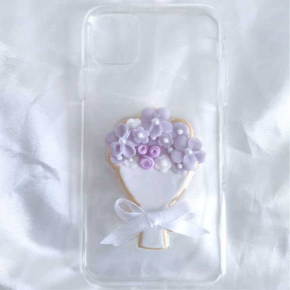 アイシングクッキー風 ブーケ 花束 スマホケース iPhoneケース Android カバー フェイクアイシングクッキー 7枚目の画像