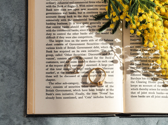 シトリンのantiqueなミル打ちリング・silver925/送料無料 3枚目の画像